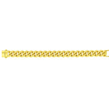 14k Yellow Gold Polished Miami Cuban Chain Necklace