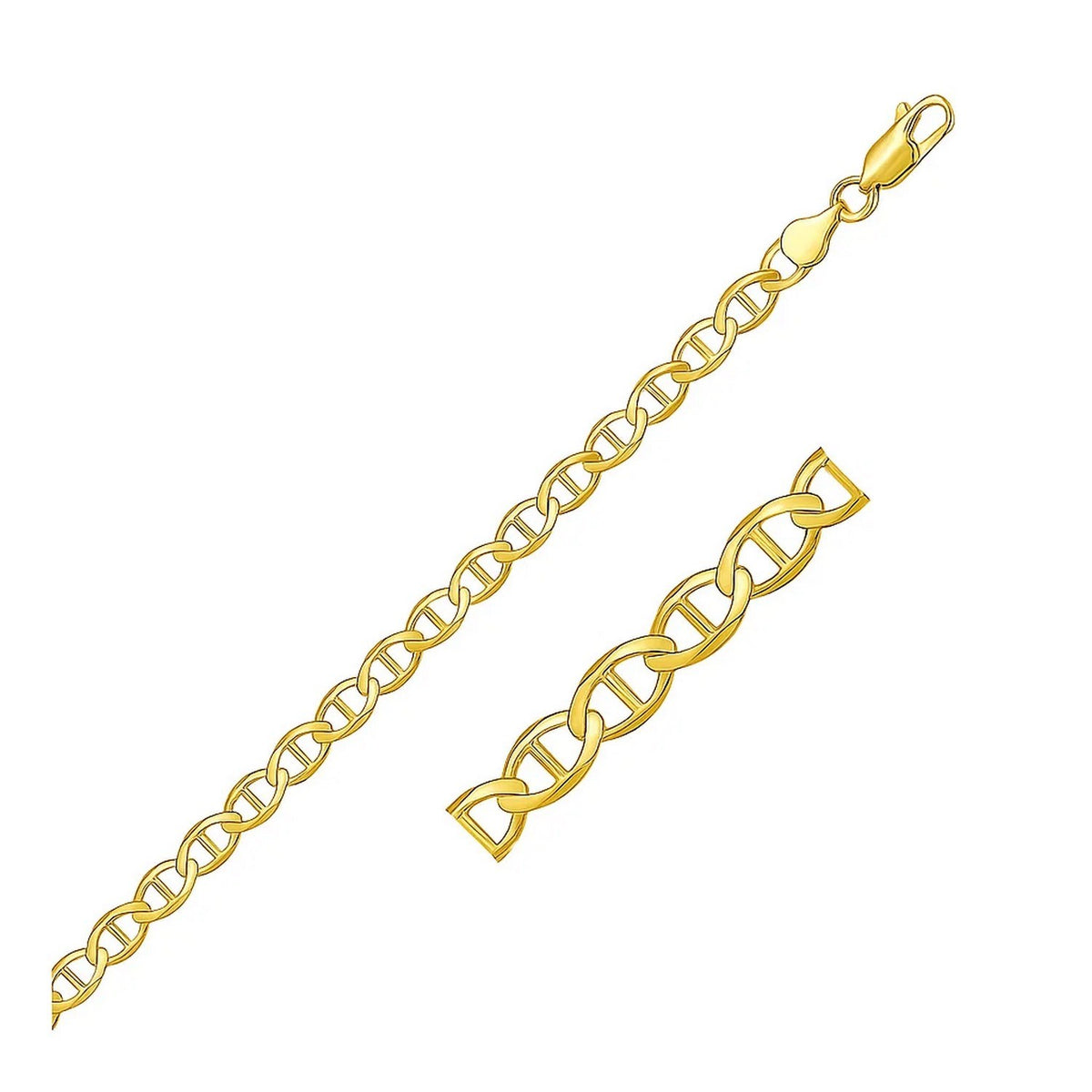 10k Yellow Gold Mariner Link Bracelet (4.50 mm)