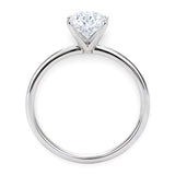 1 1/2 Carat Oval Lab Grown IGI G/VS1 Diamond Solitaire Ring in 14K White Gold