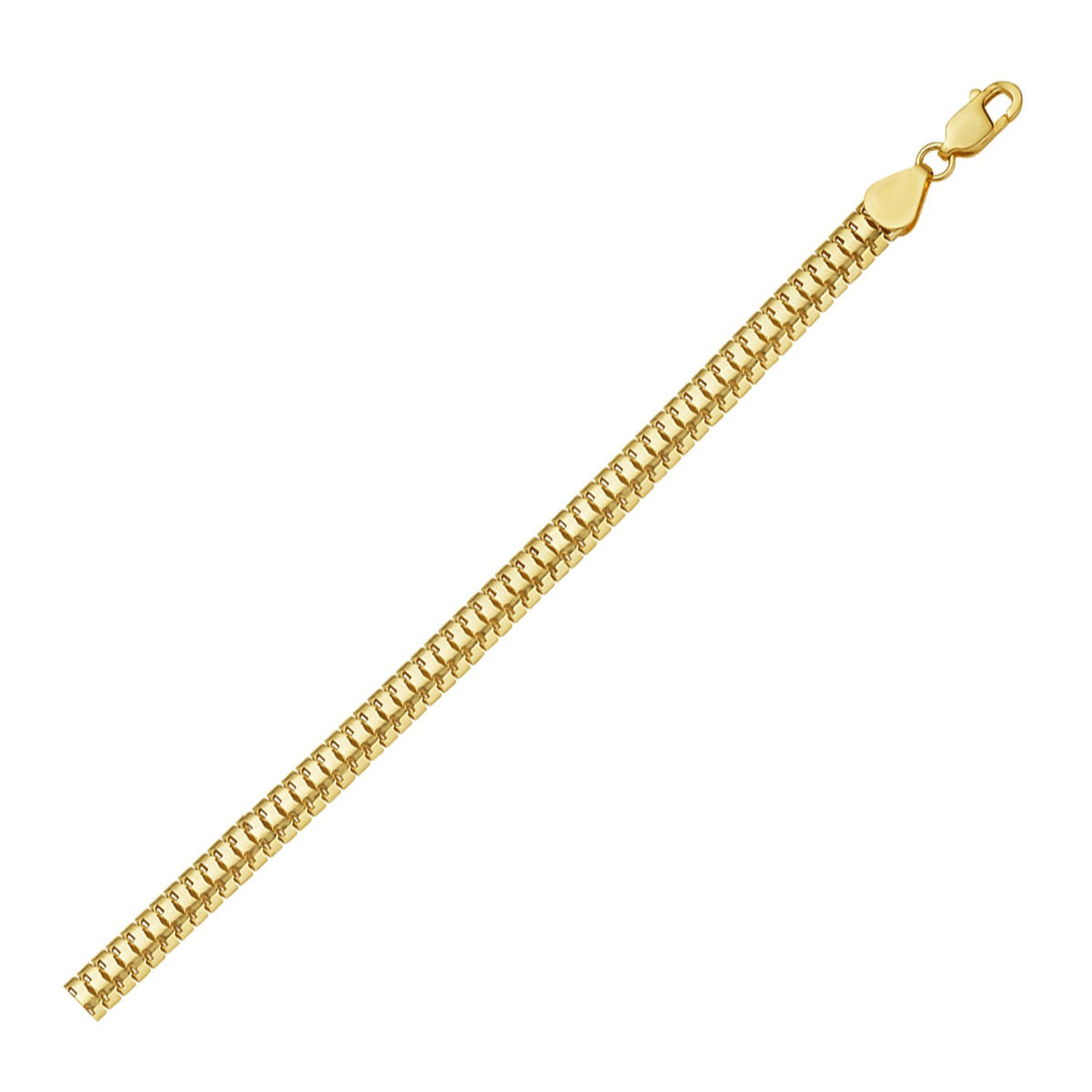 14K Yellow Gold Lite Oval Snake Chain (6.50 mm)
