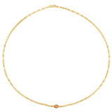 14K Yellow Gold Citrine Mirrored Chain (2.20 mm)