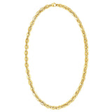 14K Yellow Gold Mirror Rolo Link Chain Necklace (7.30 mm)
