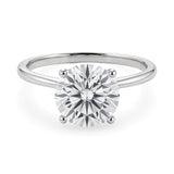 2 Carat Round Lab Grown IGI G/VS1 Diamond Solitaire Ring in Sterling Silver