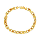 14k Yellow Gold French Cable Chain Bracelet  (6.10 mm)