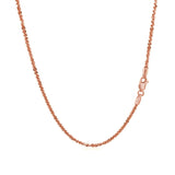 1.50 mm 14K Rose Gold Sparkle Chain