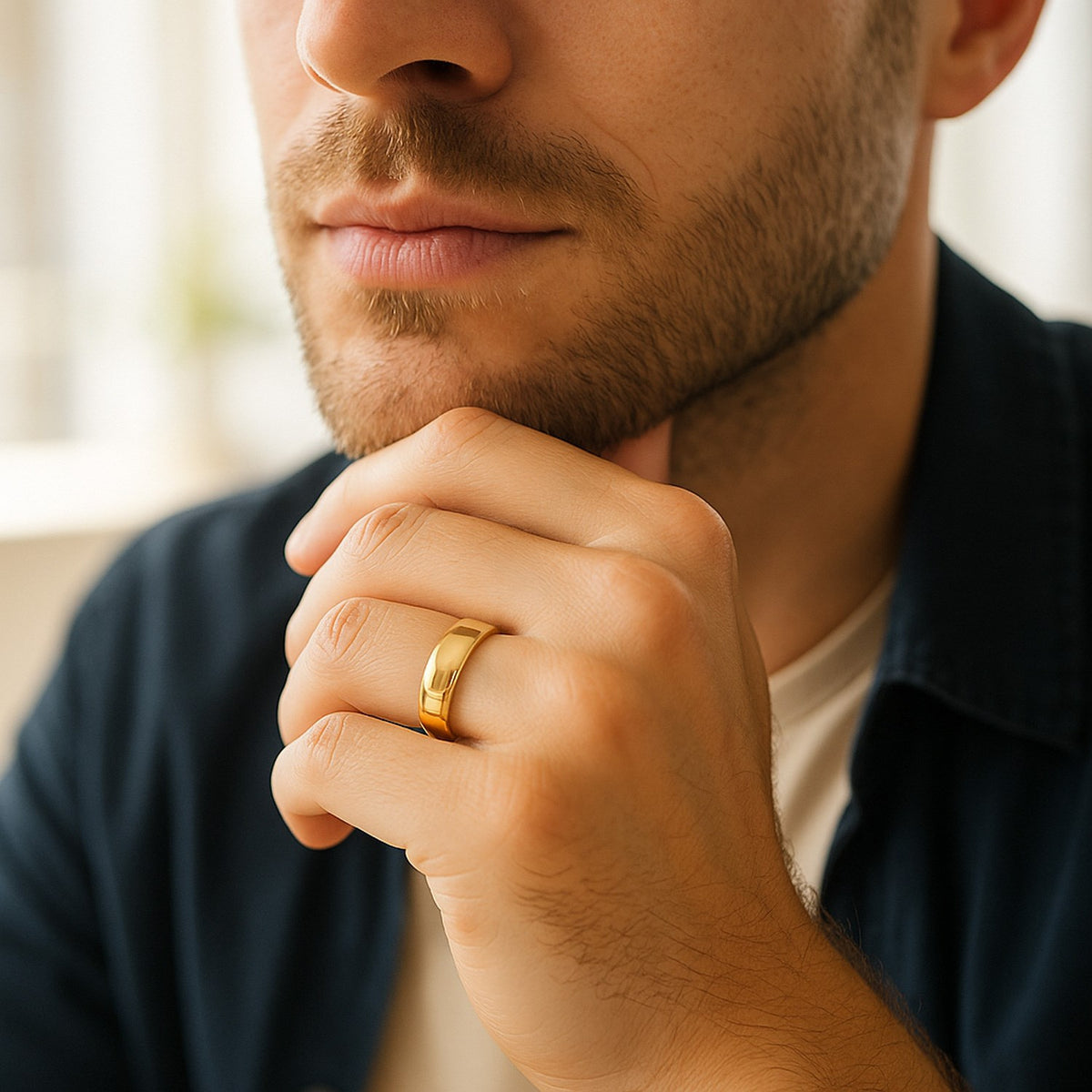 14k Yellow Gold Comfort Fit Wedding Band (6.00 mm)