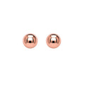 14k Rose Gold Ball Style Stud Earrings (3mm)