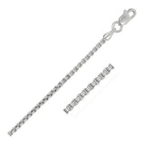 14k White Gold Solid Round Box Chain (1.60 mm)