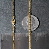 14k Yellow Gold Solid Round Box Chain (2.5 mm)