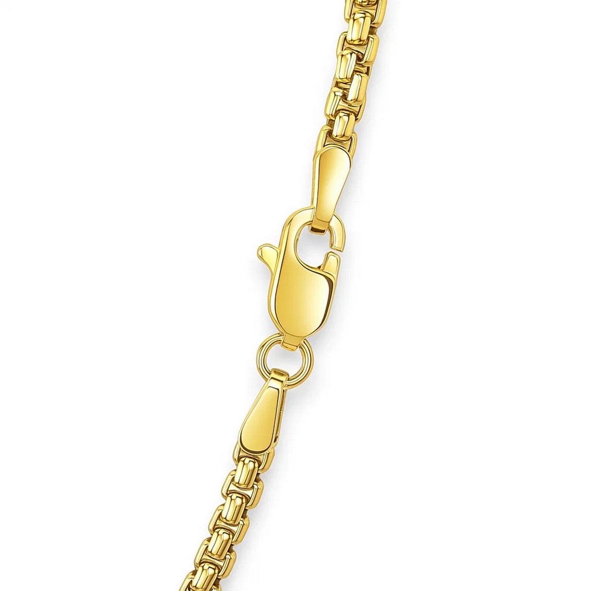14k Yellow Gold Solid Round Box Chain (2.5 mm)