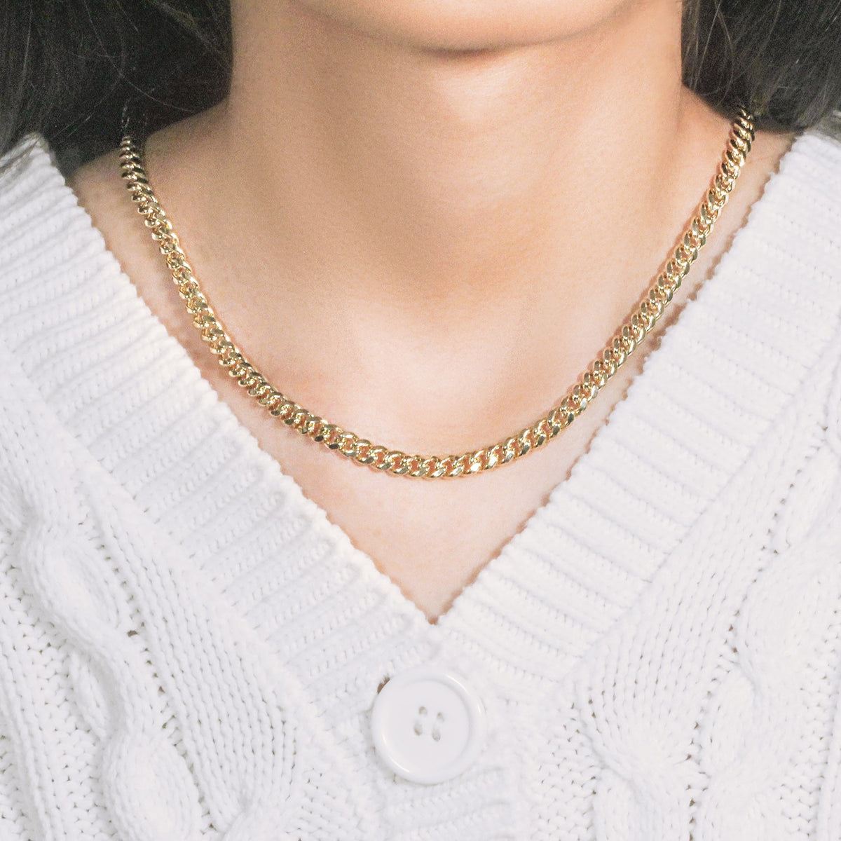 10k Yellow Gold Semi Solid Miami Cuban Chain (5.00 mm)