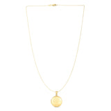 14k Yellow Gold Tree of Life Locket Necklace