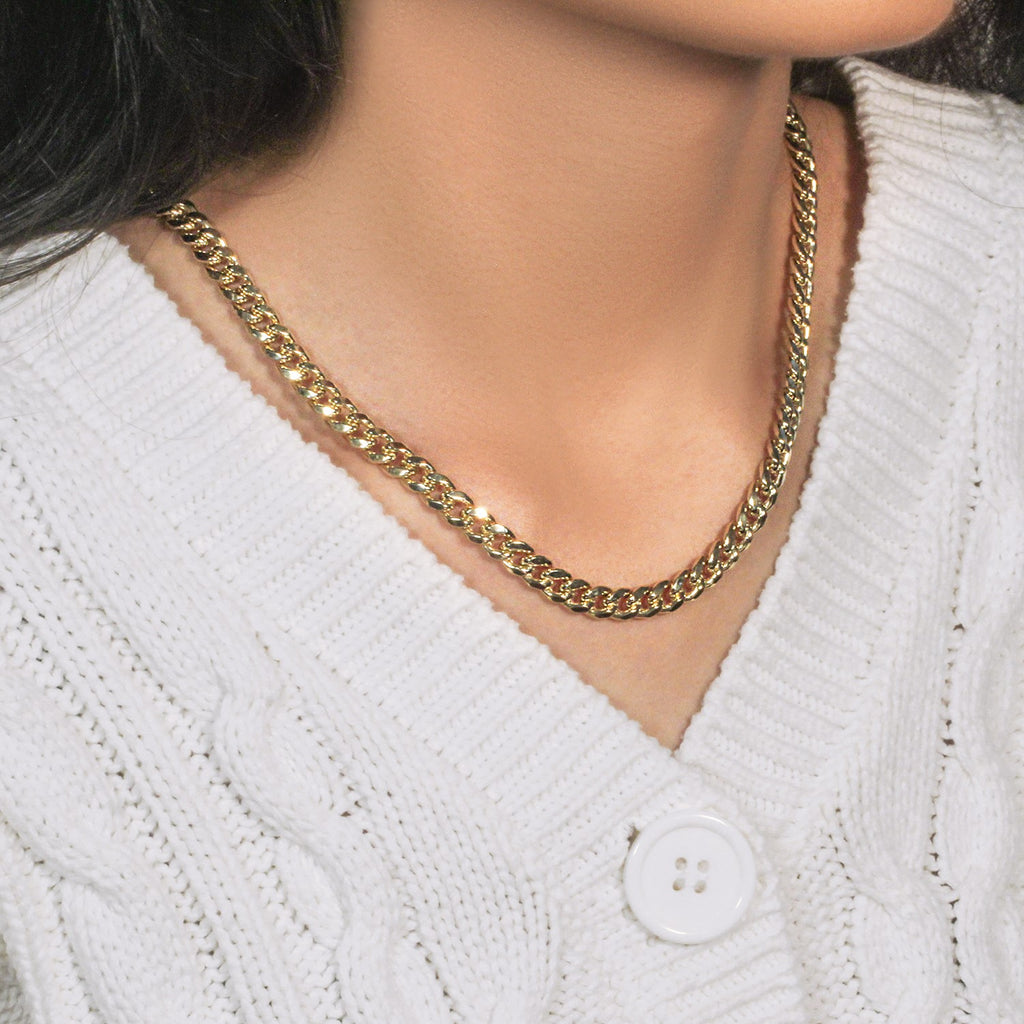 10k Yellow Gold Semi Solid Miami Cuban Chain (6.60 mm)