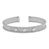 Pallina Cuff Bangle in 14K White Gold (9.00 mm)