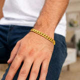 10k Yellow Gold Light Miami Cuban Bracelet (7.00 mm)