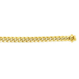 14k Yellow Gold Semi Solid Miami Cuban Chain (10.70 mm)
