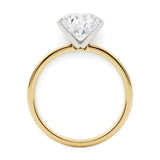 2 Carat Round Lab Grown IGI G/VS1 Diamond Solitaire Ring in 14K Yellow Gold