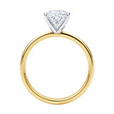 1.50Ct Princess Lab Grown IGI G/VS1 Diamond Ring in 10K Yellow Gold