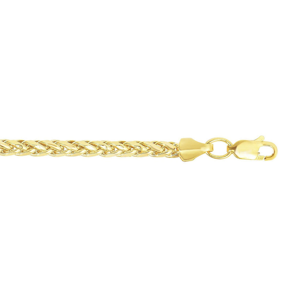 14k Yellow Gold Diamond Cut Round Franco Chain (3.20 mm)