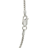 Sterling Silver Rhodium Plated Round Box Chain (1.50 mm)