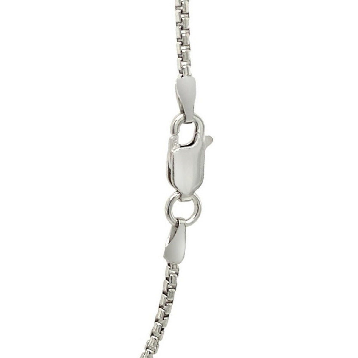 Sterling Silver Rhodium Plated Round Box Chain (1.50 mm)