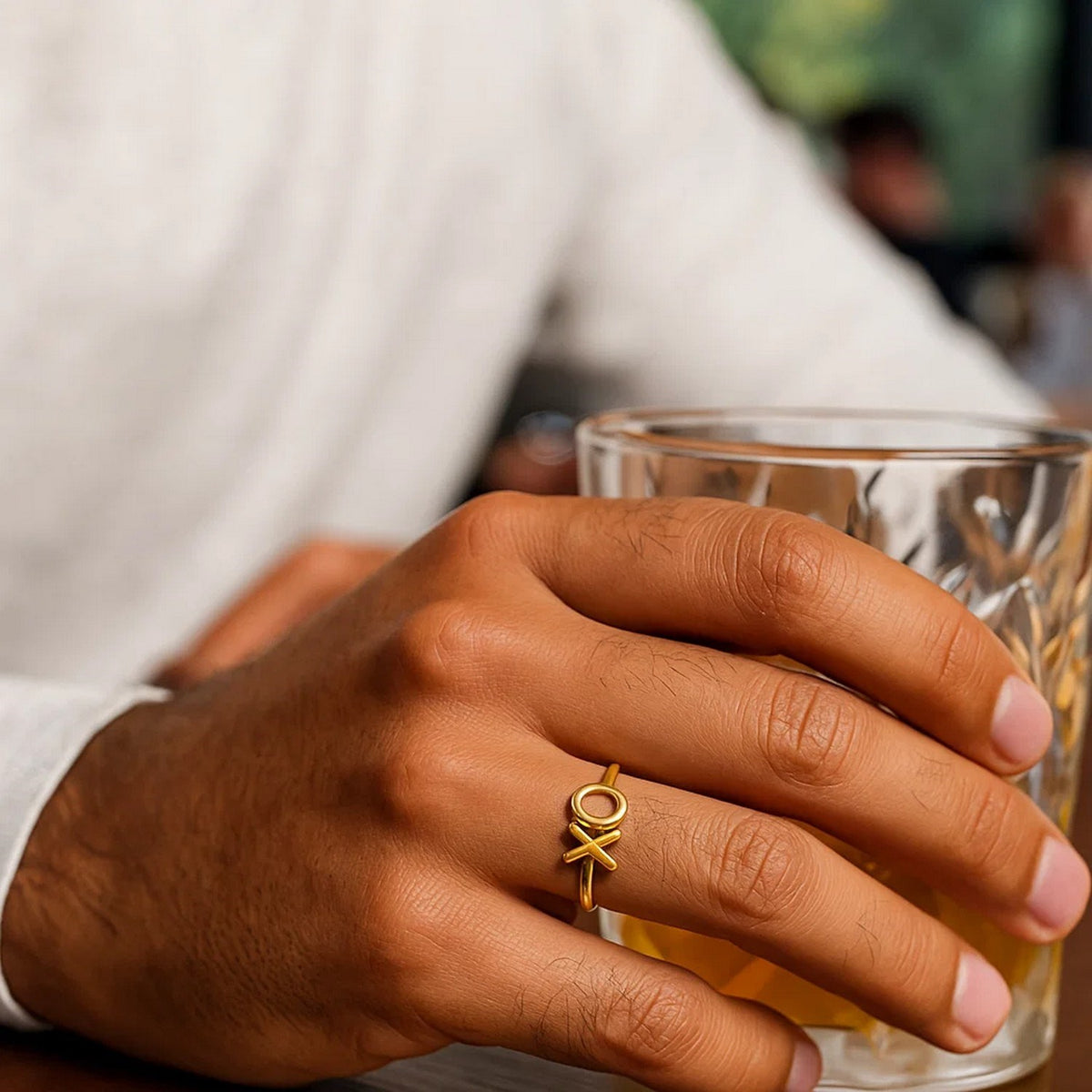 14k Yellow Gold with XO Ring(1.50 mm)