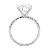 5 Carat Oval Lab Grown IGI G/VS1 Diamond Solitaire Ring in 14K White Gold