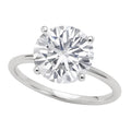 5 Carat Round Lab Grown IGI G/VS1 Diamond Solitaire Ring in 10K White Gold