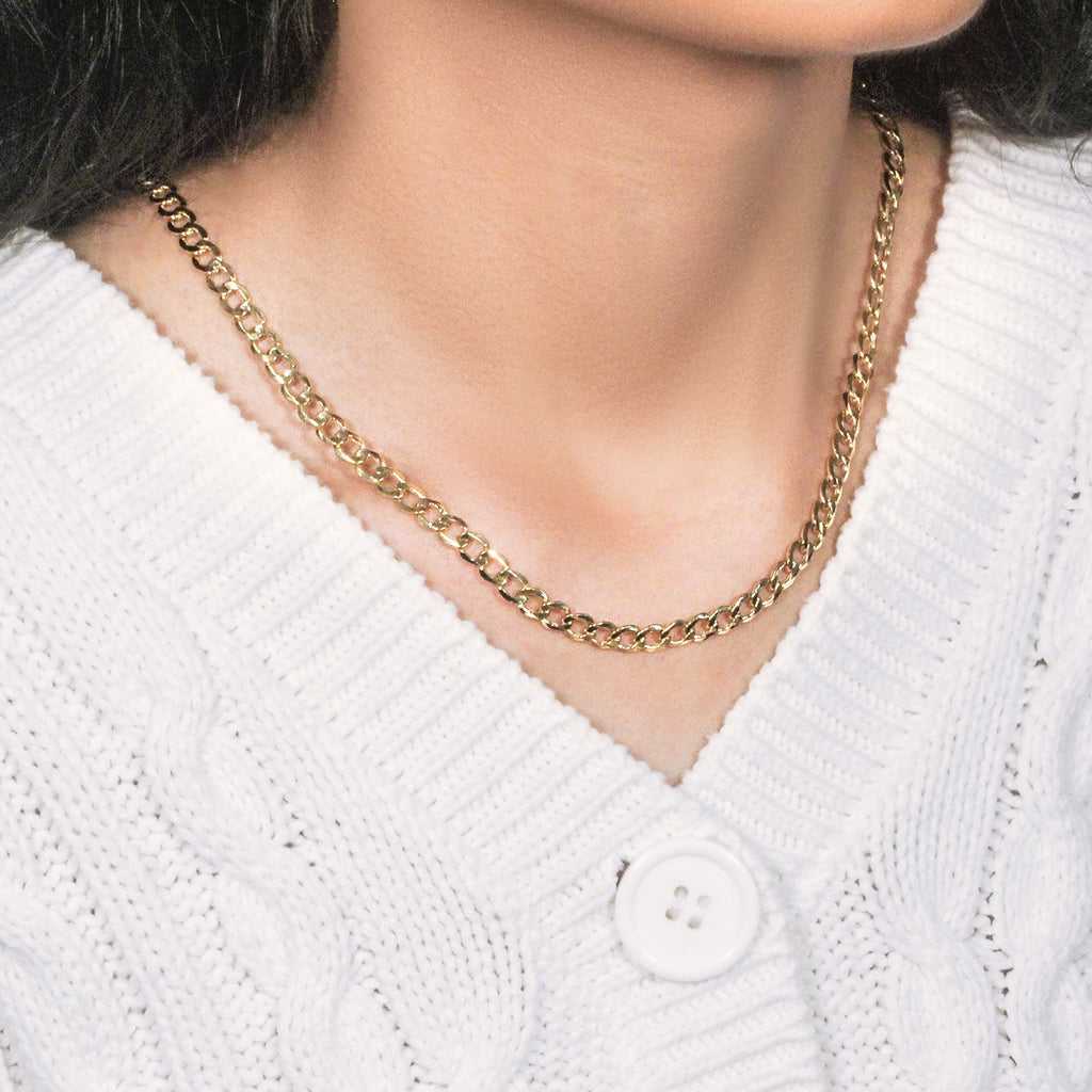 10k Yellow Gold Curb Chain (5.30 mm)