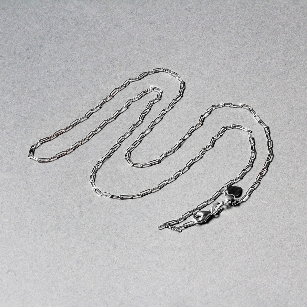 14k White Gold Adjustable Paperclip Chain (1.50 mm)