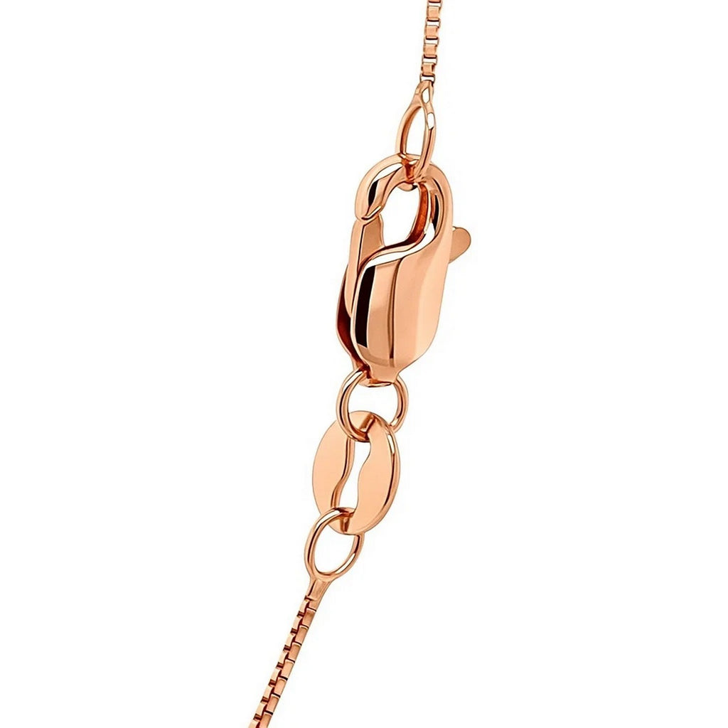 14k Rose Gold Classic Box Chain (0.60 mm)