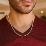 Ice Barrel Chain in 14k Yellow Gold (4.25 mm)