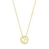 Baby Footprints Necklace in 10K Yellow Gold