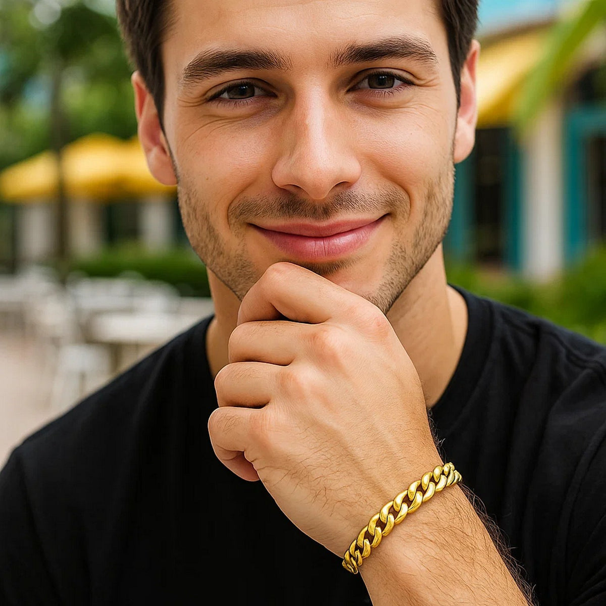 10k Yellow Gold Light Miami Cuban Bracelet (8.00 mm)