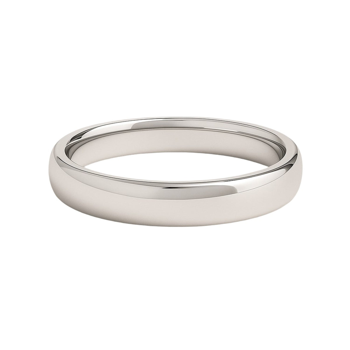 14k White Gold Comfort Fit Wedding Band(4.00 mm)