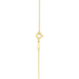14k Yellow Gold MOP Evil Eye Necklace