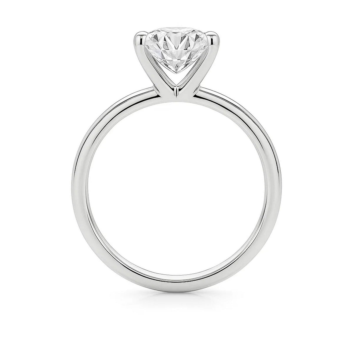 2 Carat Princess Lab Grown IGI G/VS1 Diamond Solitaire Ring in 10K White Gold