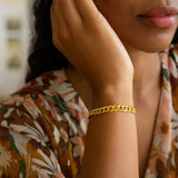 14k Yellow Gold Solid Curb Bracelet (3.60 mm)