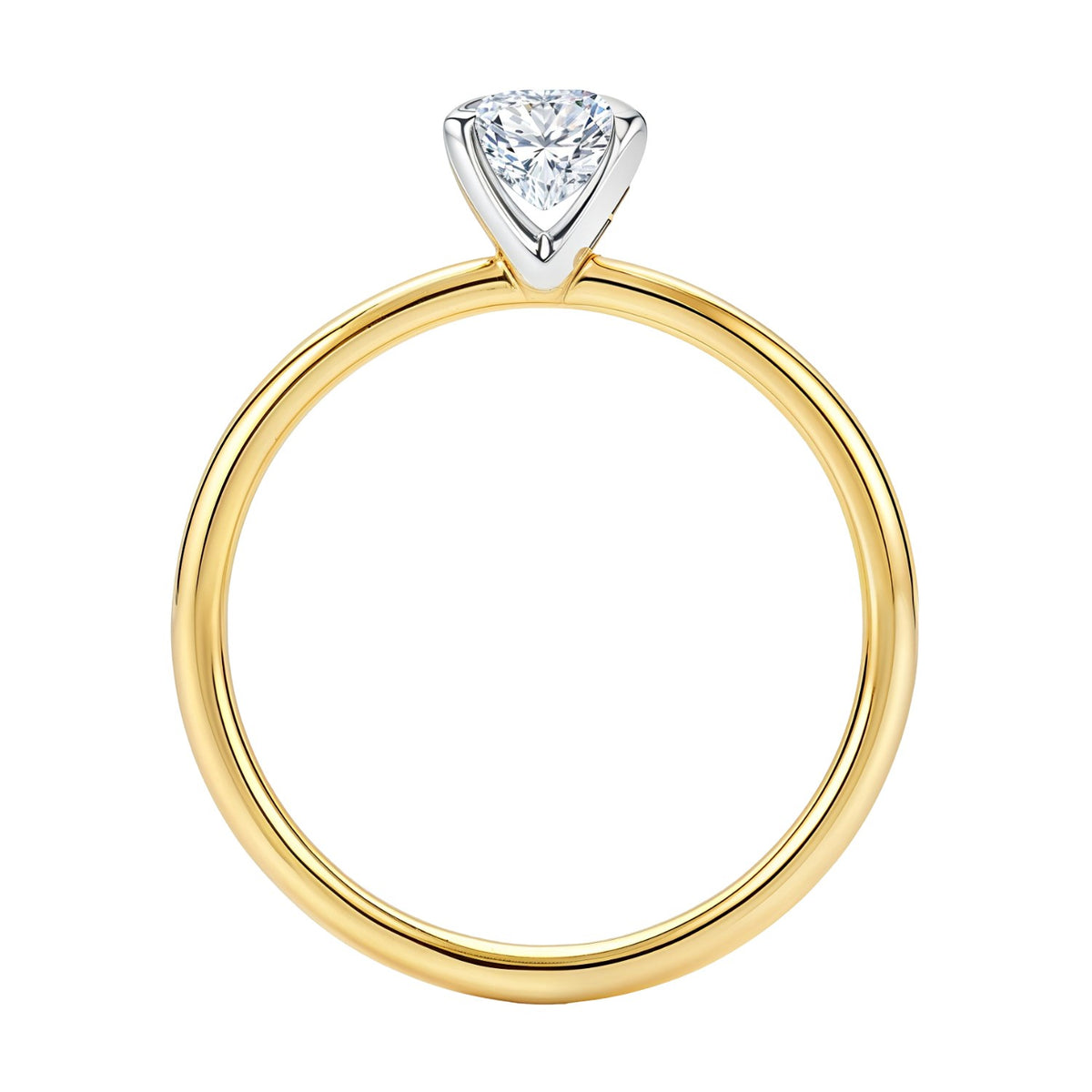 1.50Ct Emerald Lab Grown IGI G/VS1 Diamond Ring in 10K Yellow Gold