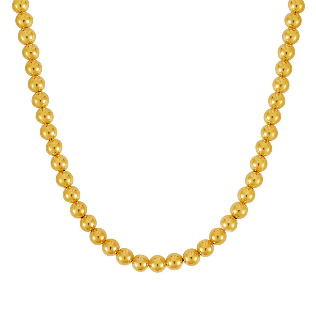 14k Yellow Gold Bead Chain (8mm)