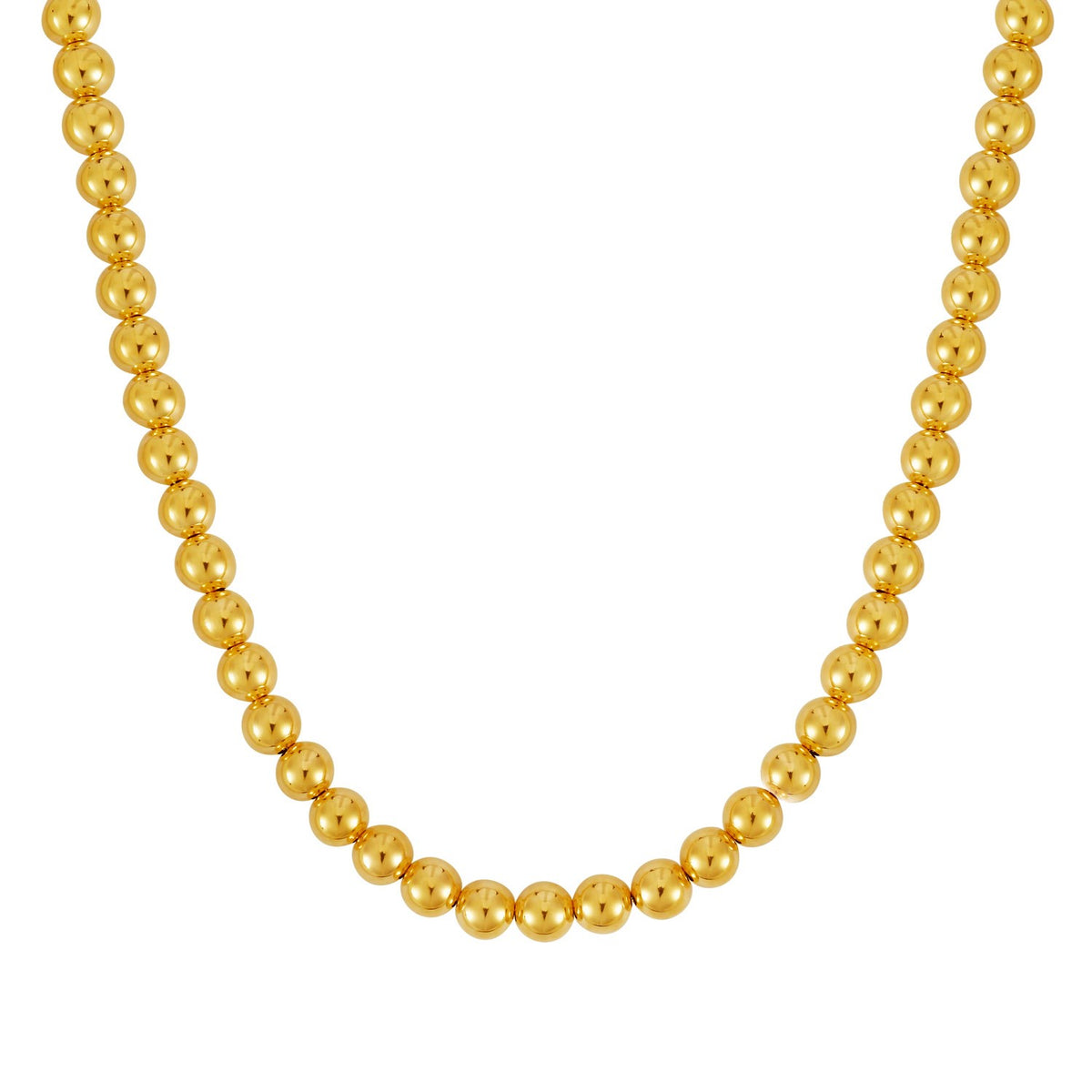 14k Yellow Gold Bead Chain (8mm)