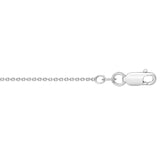 Sterling Silver Rhodium Plated Round Cable Chain (1.80 mm)