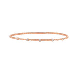 Classic 14K Rose Gold Beaded Bracelet