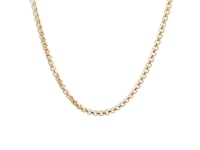 14k Yellow Gold Solid Round Box Chain (2.5 mm)